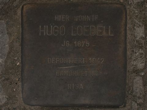 Stolperstein Hugo Loebell, 25.03.2012
