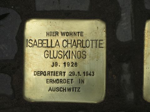 Stolperstein Isabella Charlotte Gluskinos, Juni 2013