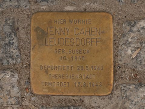 Stolperstein Jenny Cahen-Leudesdorff