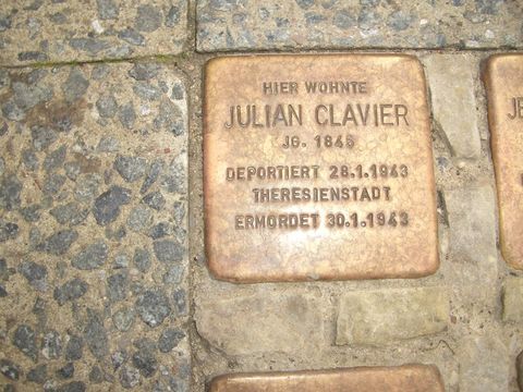 Stolperstein für Julian Clavier