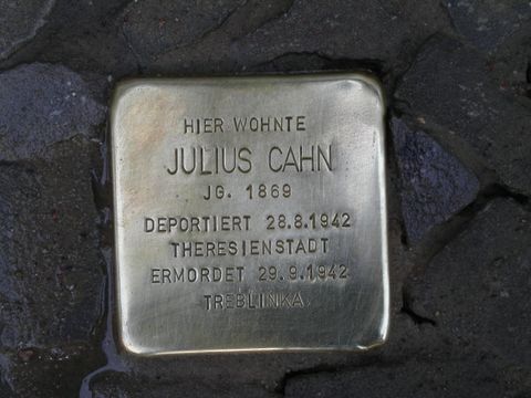 Stolperstein Julius Cahn