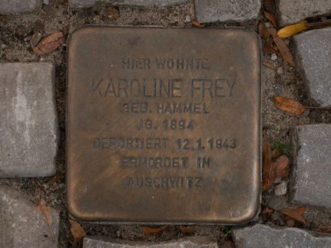 Stolperstein Karoline Frey, 25.08.2012