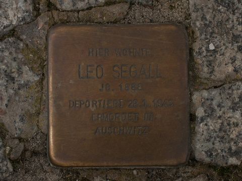 Stolperstein Leo Segall, 22.07.2012