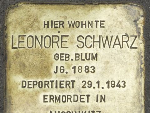 Stolperstein Leonore Schwarz