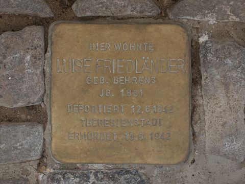 Stolperstein Luise Friedländer