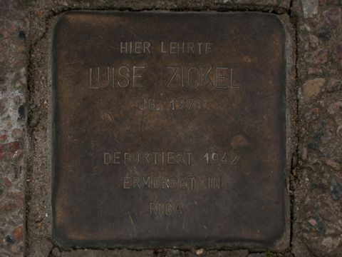 Stolperstein Luise Zickel, 25.03.2012