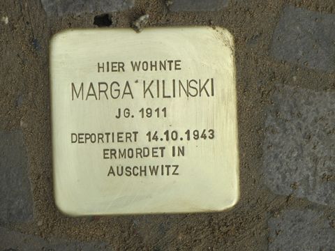 Stolperstein Marga Kilinski, April 2013