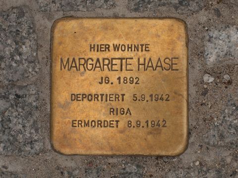 Stolperstein Margarete Haase