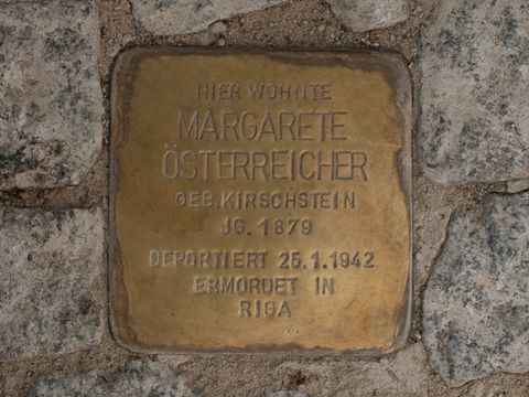 Stolperstein Margarete Österreicher, 10.06.2012