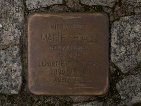 Stolperstein Marie Segall, 22.07.2012