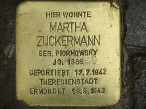 Stolperstein Martha Zuckermann, Mai 2013