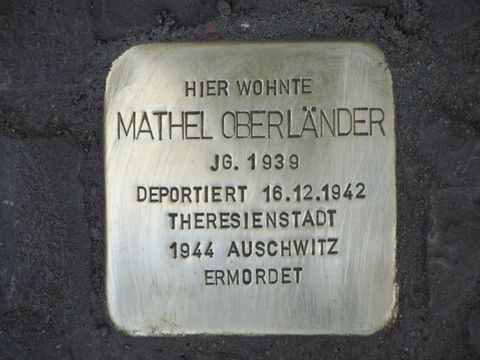 Stolperstein Mathel Oberländer