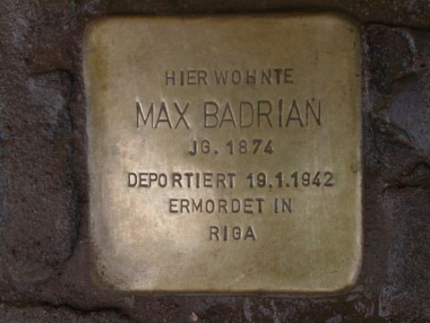 Stolperstein Max Badrian