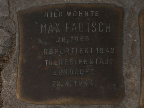 Stolperstein Max Fabisch, 25.03.2012
