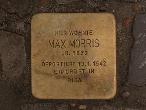 Stolperstein Max Morris, Foto: Bukschat & Flegel