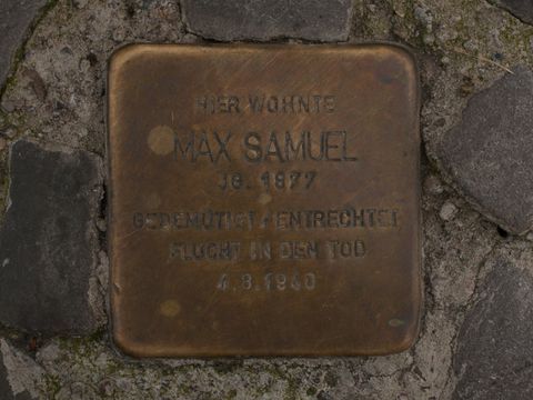 Stolperstein Max Samuel, 25.08.2012