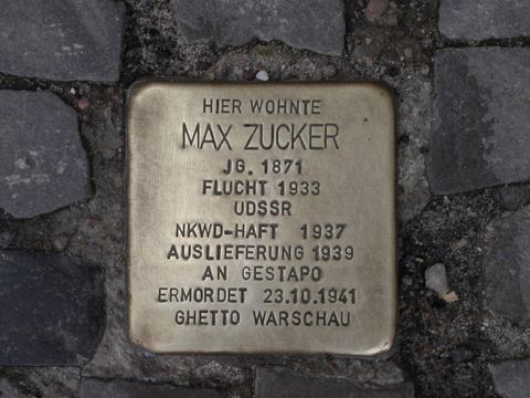 Stolperstein für Max Zucker