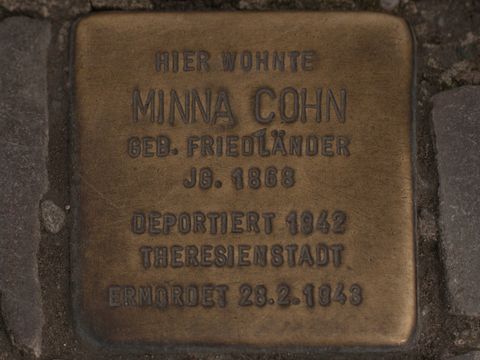 Stolperstein Minna Cohn, 25.03.2012