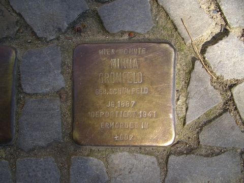 Stolperstein Minna Grünfeld, 21.09.2011