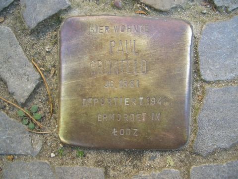 Stolperstein Paul Gruenfeld, 21.09.2011