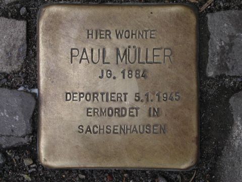 Stolperstein Paul Müller