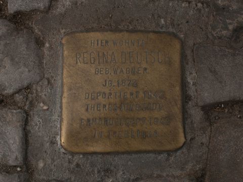Stolperstein Regina Deutsch, 06.04.2012