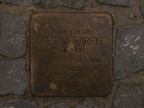 Stolperstein Regina Harris, 22.07.2012