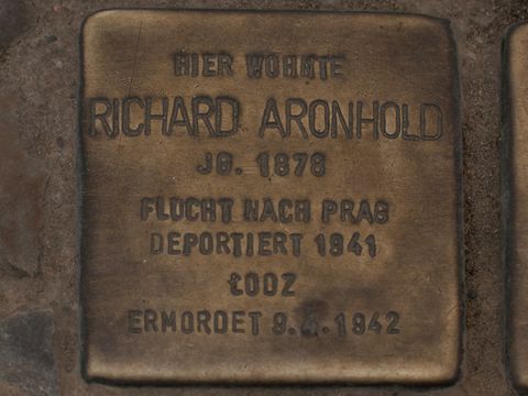 Stolperstein Richard Aronhold, 25.03.2012