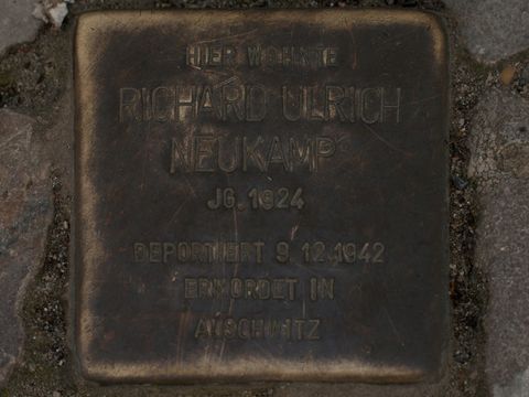 Stolperstein Richard Ulrich Neukamp, 25.03.2012