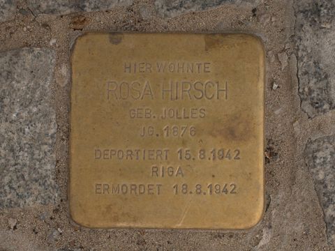 Stolperstein für Rosa Hirsch