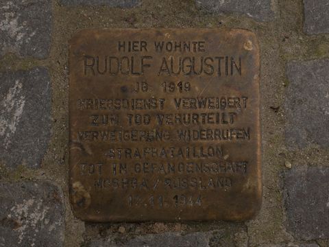 Stolperstein Rudolf Augustin, 22.07.2012
