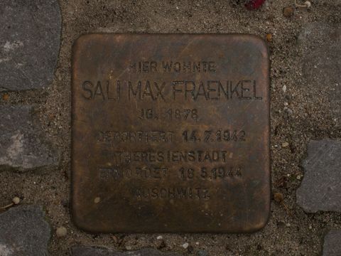 Stolperstein Sali Max Fraenkel, 22.07.2012