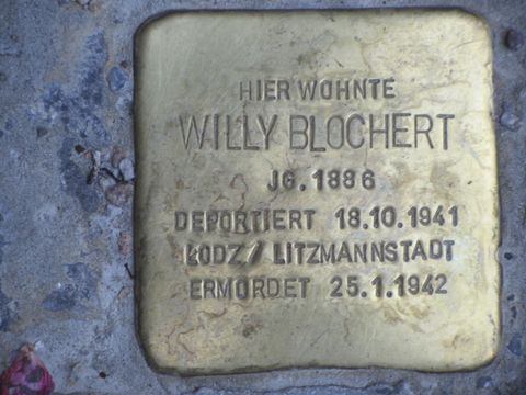 Stolperstein Willy Blochert (Bild: Stolpersteine-Initiative CW)