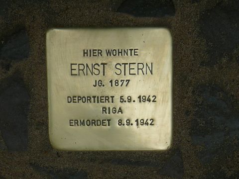 Stolperstein fÃ¼r Ernst Stern