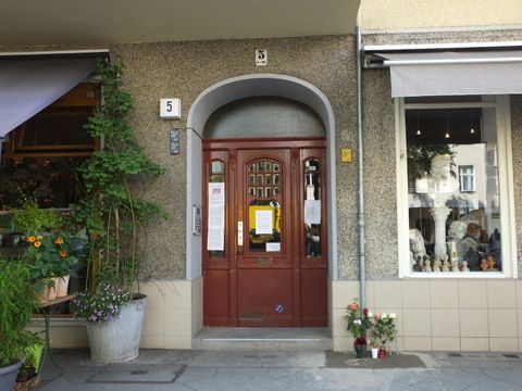 Hauseingang Suarezstr. 5, Foto:H.-J. Hupka, 2014