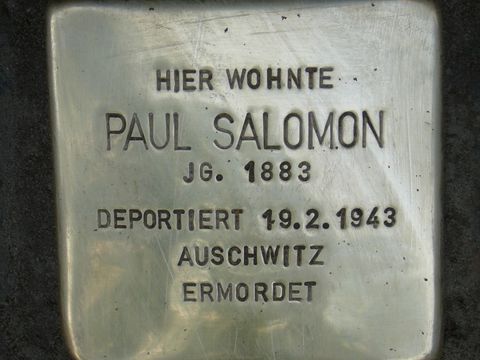 Stolperstein für Paul Salomon