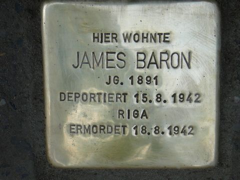 Stolperstein für James Baron