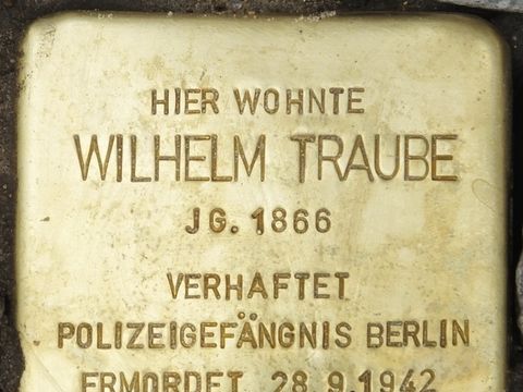Stolperstein Wilhelm Traube, 2014