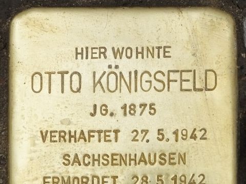 Stolperstein Otto Königsfeld, 2014