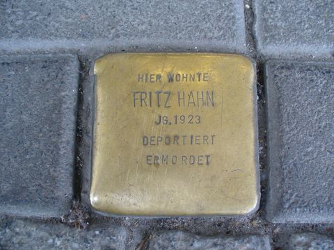 Stolperstein für Fritz Hahn, 05.04.11