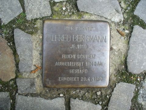Stolperstein für Alfred Bergmann, 5.4.11