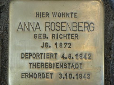 Stolperstein Anna Rosenberg