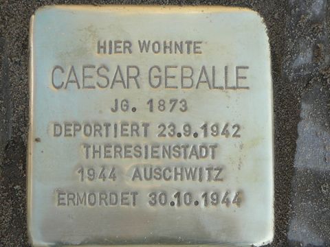 Stolperstein Caesar Geballe