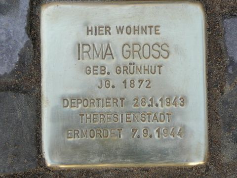 Stolperstein für Irma Gross