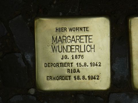 Stolperstein für Margarete Wunderlich