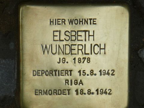 Stolperstein für Elsebeth Wunderlich
