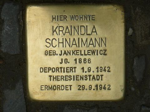 Stolperstein für Kraindla Schnaimann