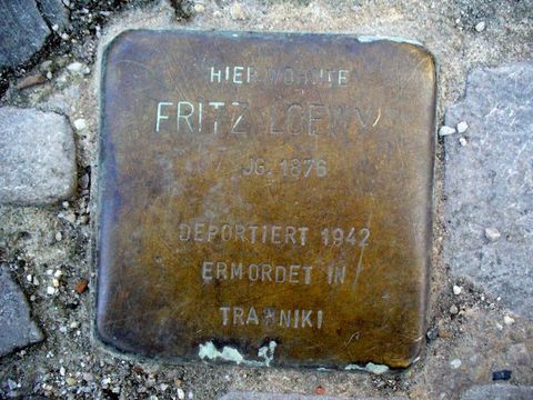 Stolperstein für Fritz Loewy