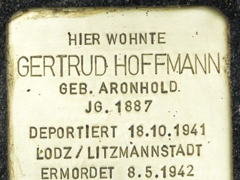 Stolperstein Gertrud Hoffmann, 2014