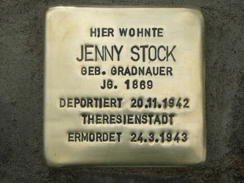 Stolperstein für Jenny Stock
